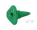 Connector Accessories Wedge Lock Straight Polybutylene Terephthalate Green Automotive Package, Pack of 5 pieces